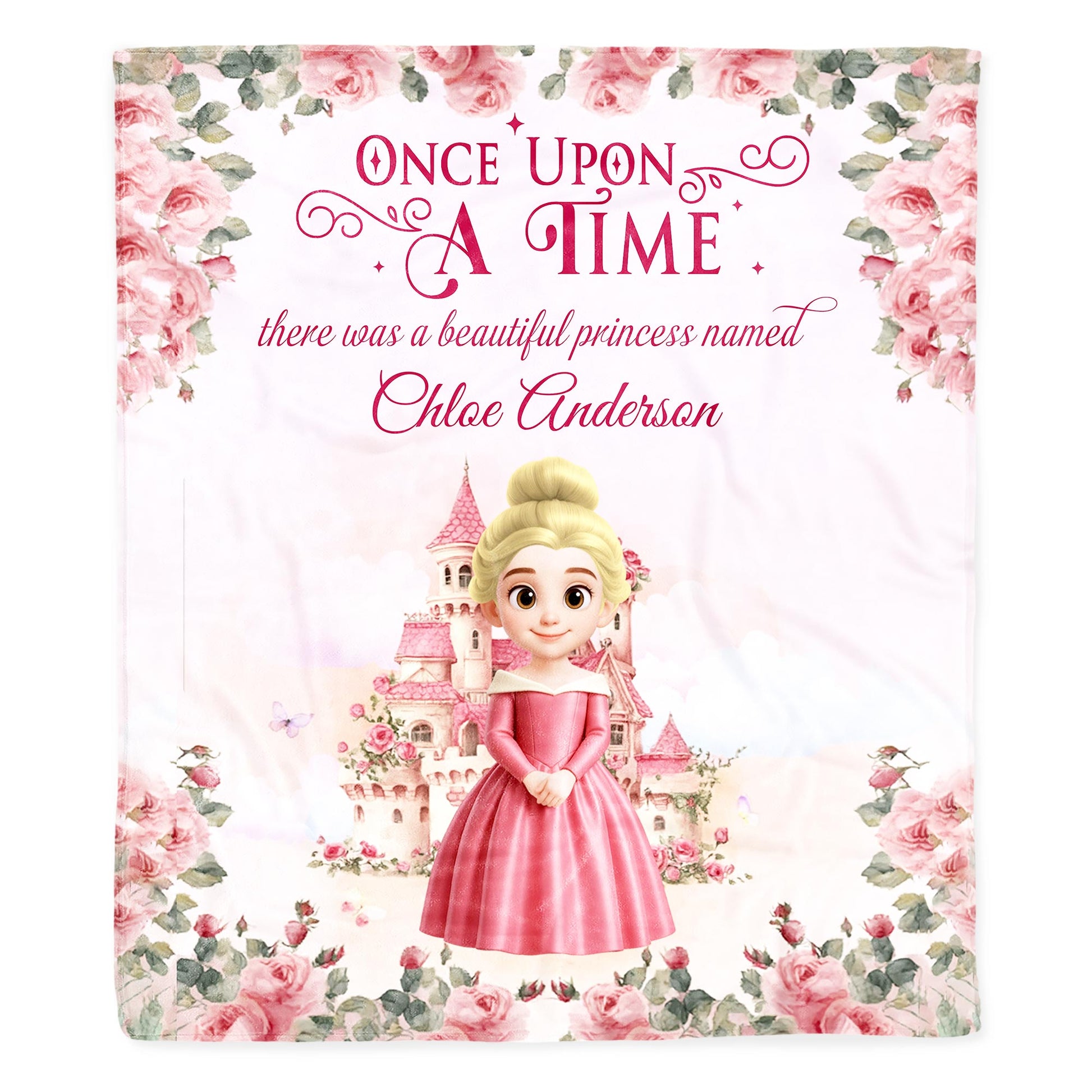 Once Upon A Time Beautiful Princess And Castle