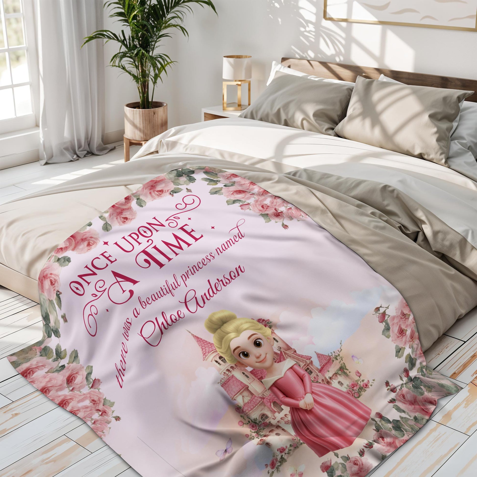 Once Upon A Time Beautiful Princess And Castle