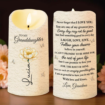 To My Granddaughter, Love And Floral Design