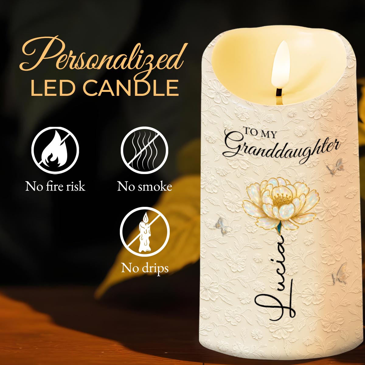 To My Granddaughter, Love And Floral Design