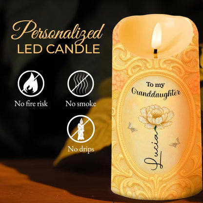 To My Granddaughter, Flower and Butterflies