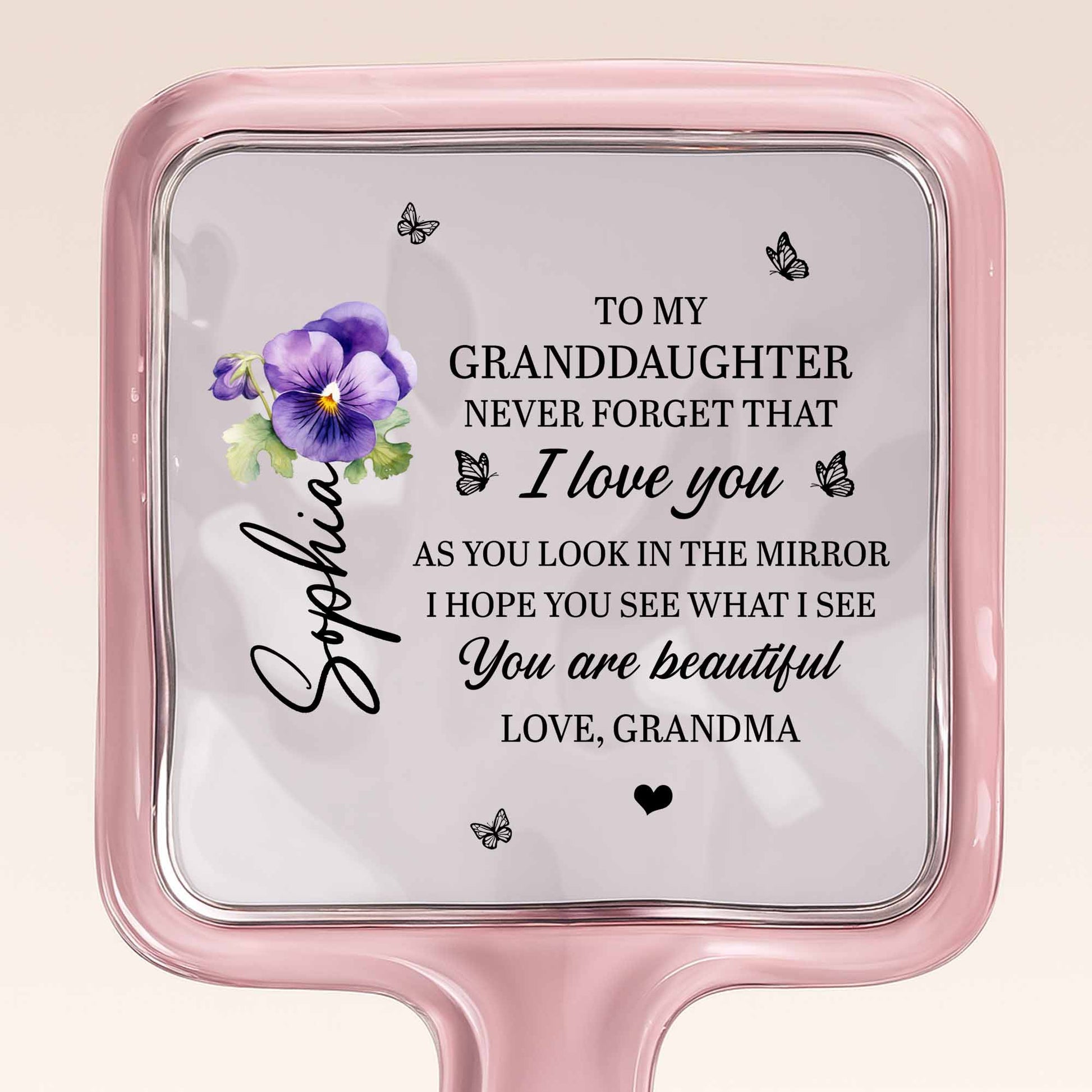 To My Granddaughter Never Forget That I Love You