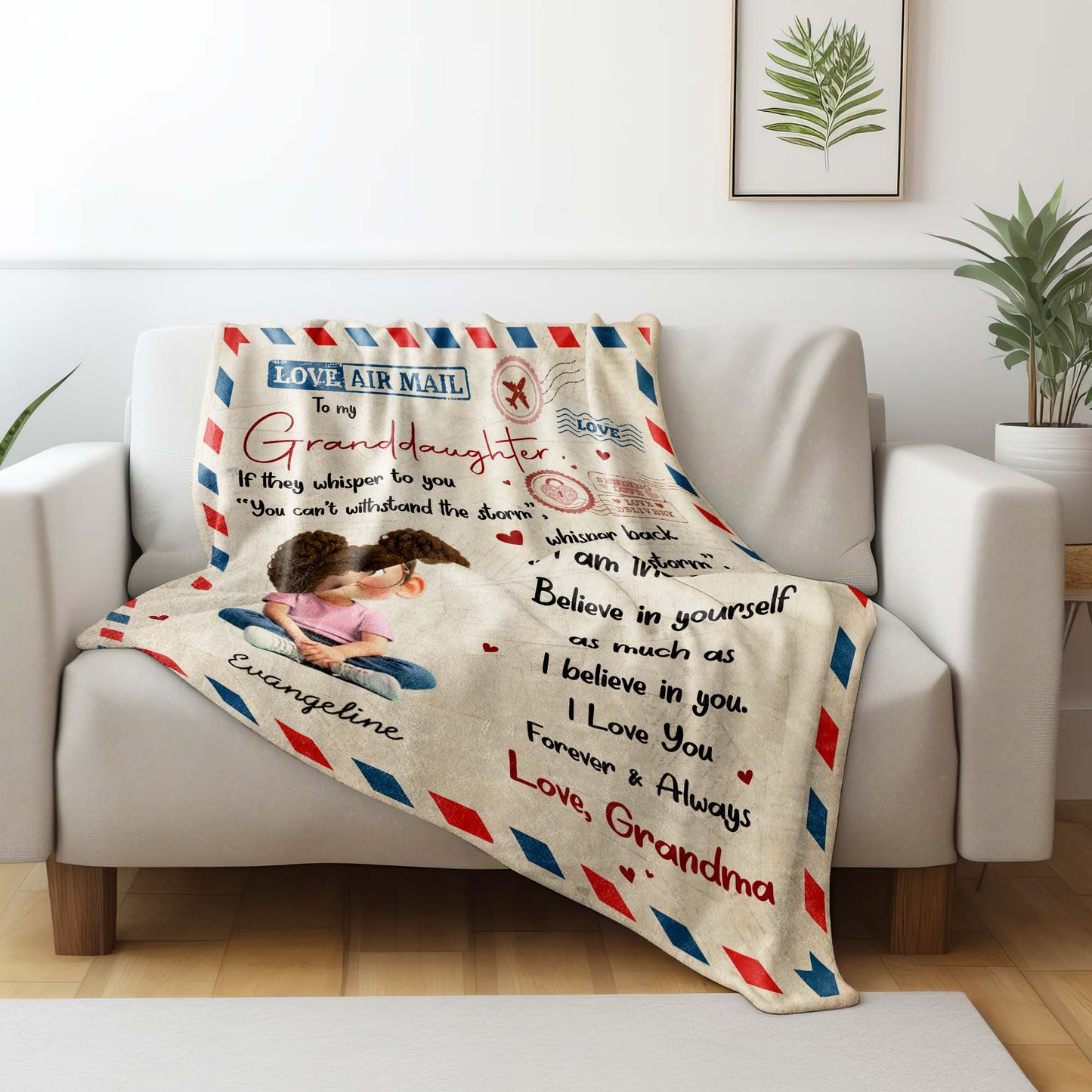 Love Air Mail To My Granddaughter Whisper Back I Am The Storm