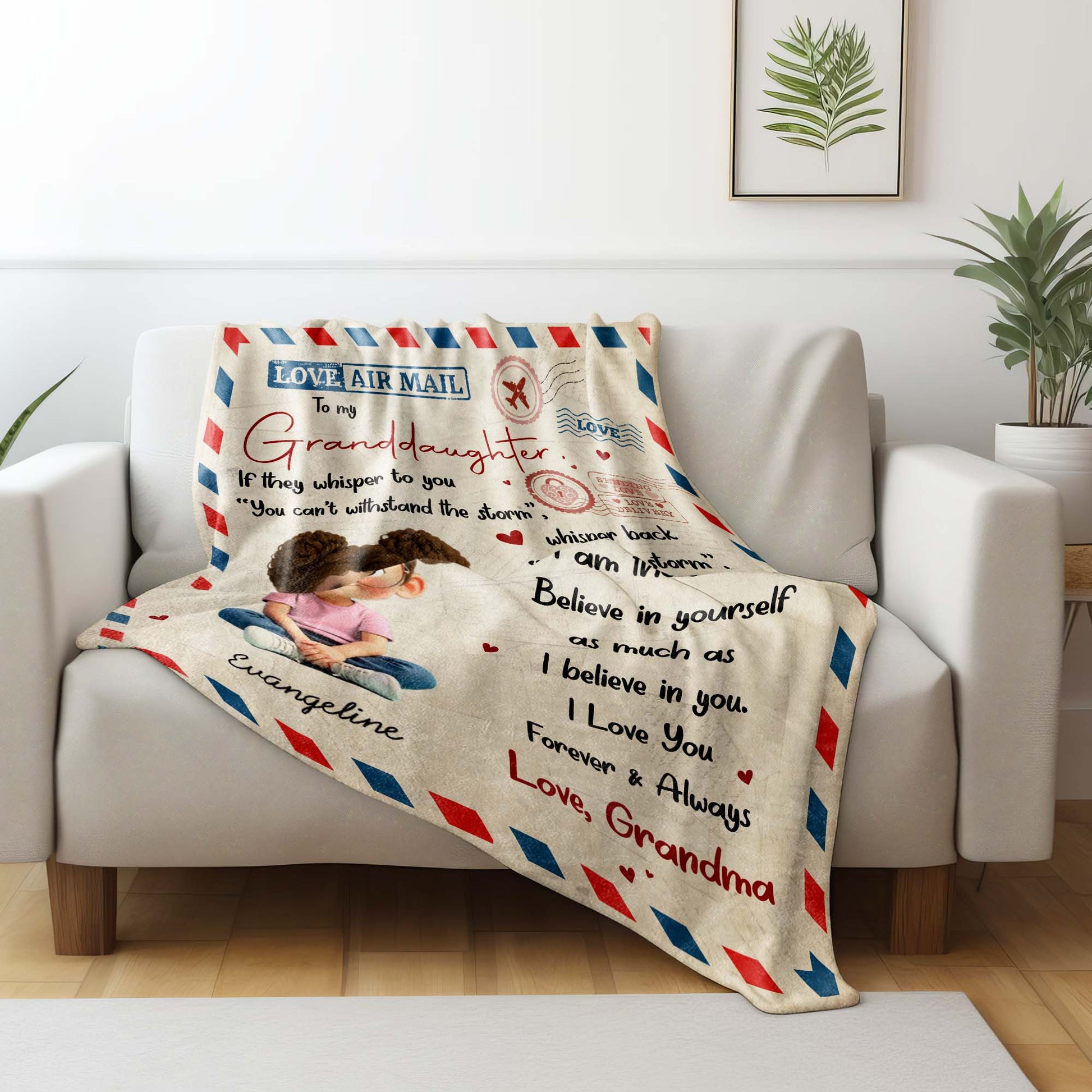 Love Air Mail To My Granddaughter Whisper Back I Am The Storm