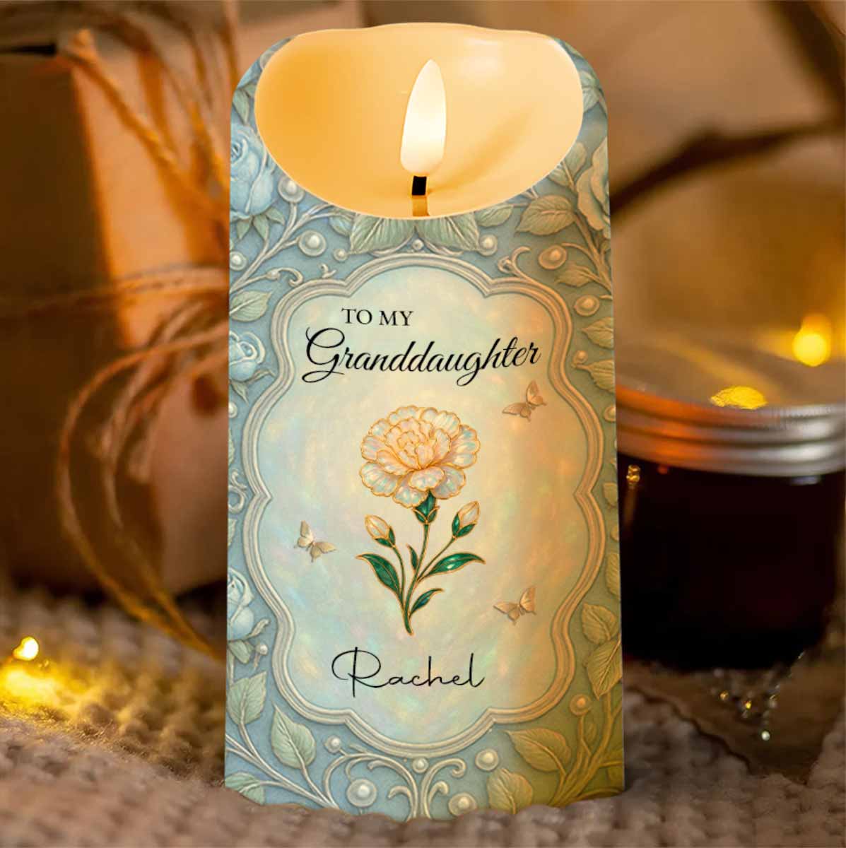 To My Granddaughter, Once Upon A Time, Flowers and Butterflies