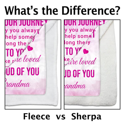 To My Granddaughter, Grandmother And Granddaughter With Hearts