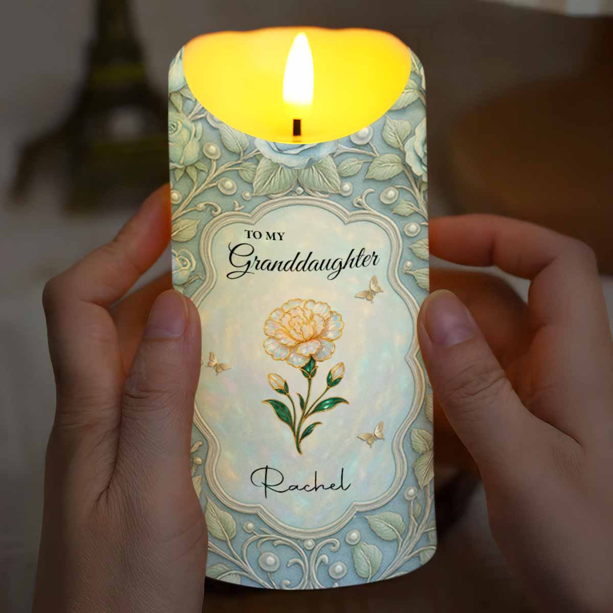 To My Granddaughter Love From Grandma, Flowers And Butterflies