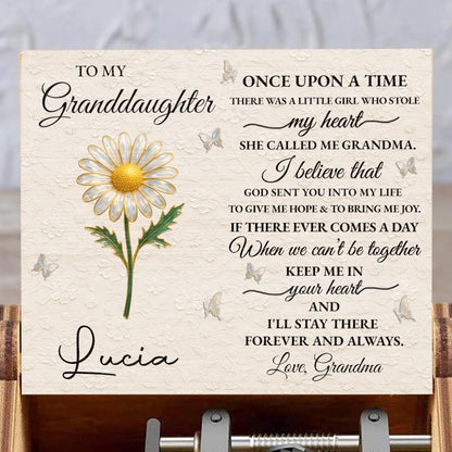 To My Granddaughter, Once Upon A Time, Daisy And Butterflies