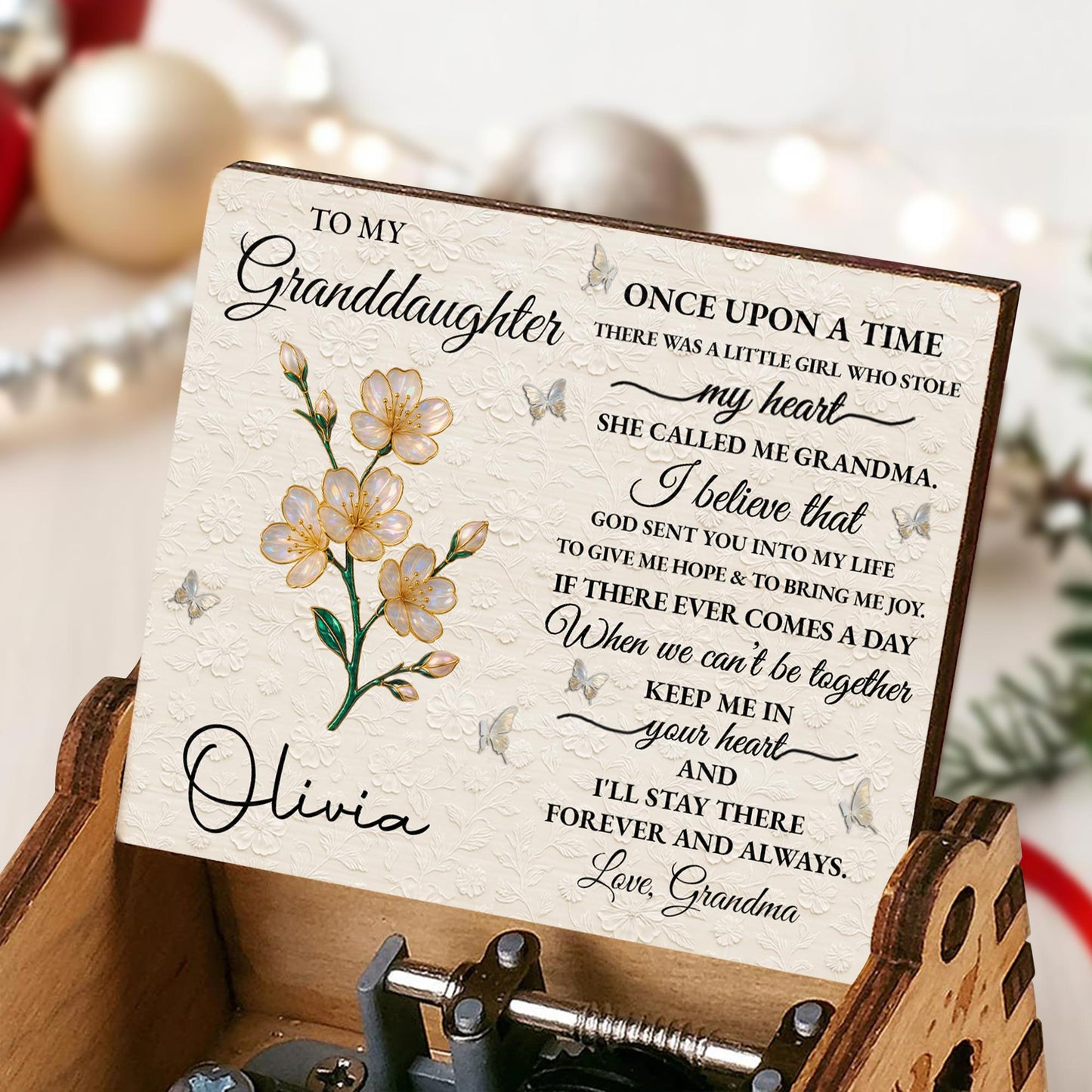 To My Granddaughter, Once Upon A Time, Daisy And Butterflies