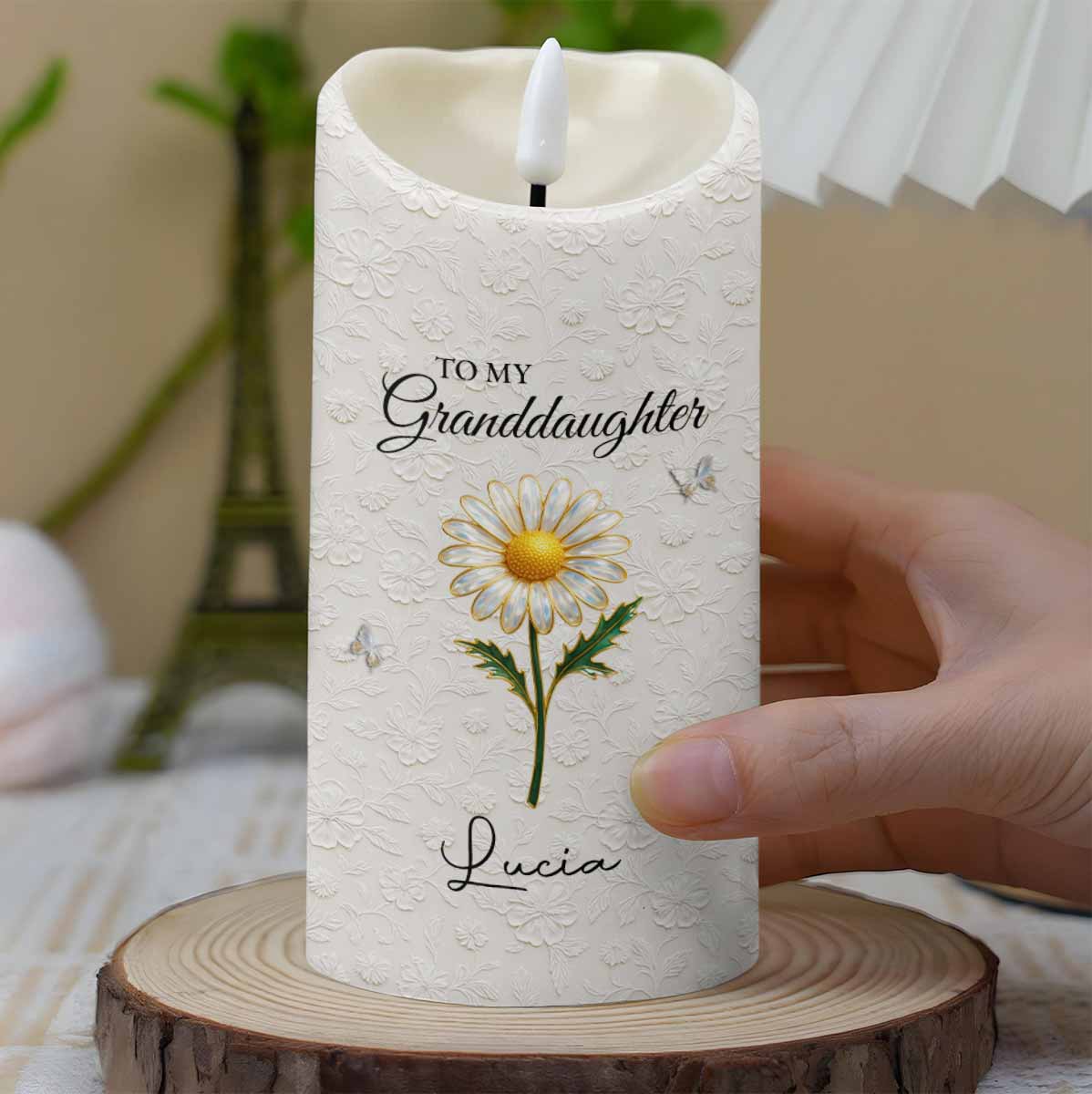 To My Granddaughter, Love Grandma, Beautiful Flower Design