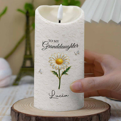 To My Granddaughter, Love Grandma, Beautiful Flower Design