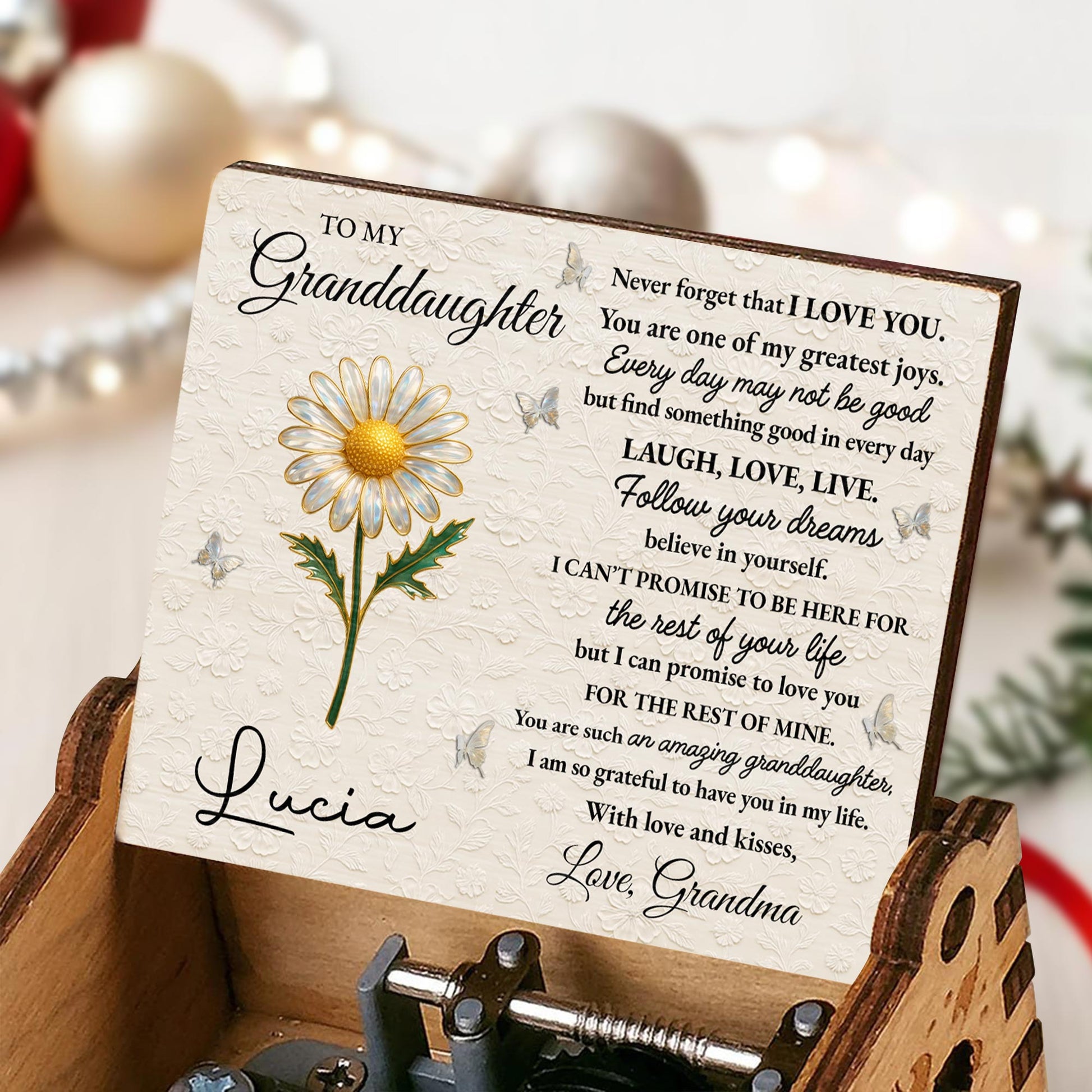 To My Granddaughter, Follow Your Dreams With Love