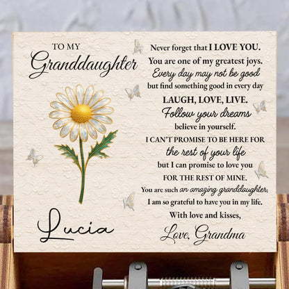 To My Granddaughter, Follow Your Dreams With Love