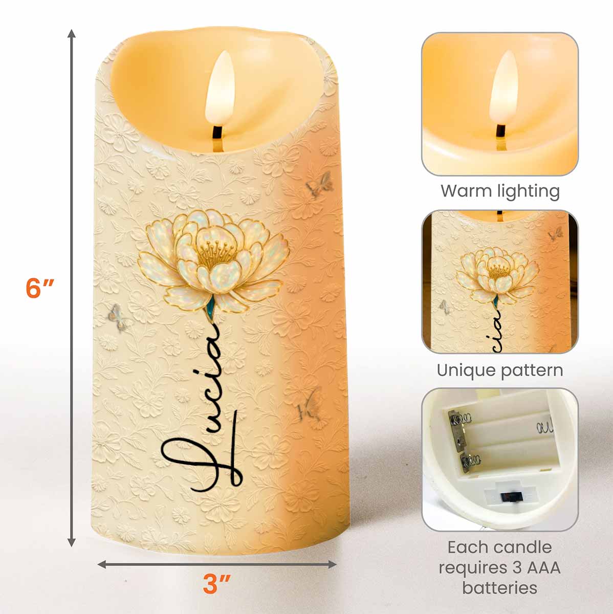 Always Remember You Are Braver Than You Believe - Personalized Custom LED Candle - GDT553_LECA