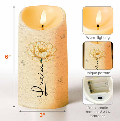 Always Remember You Are Braver Than You Believe - Personalized Custom LED Candle - GDT553_LECA