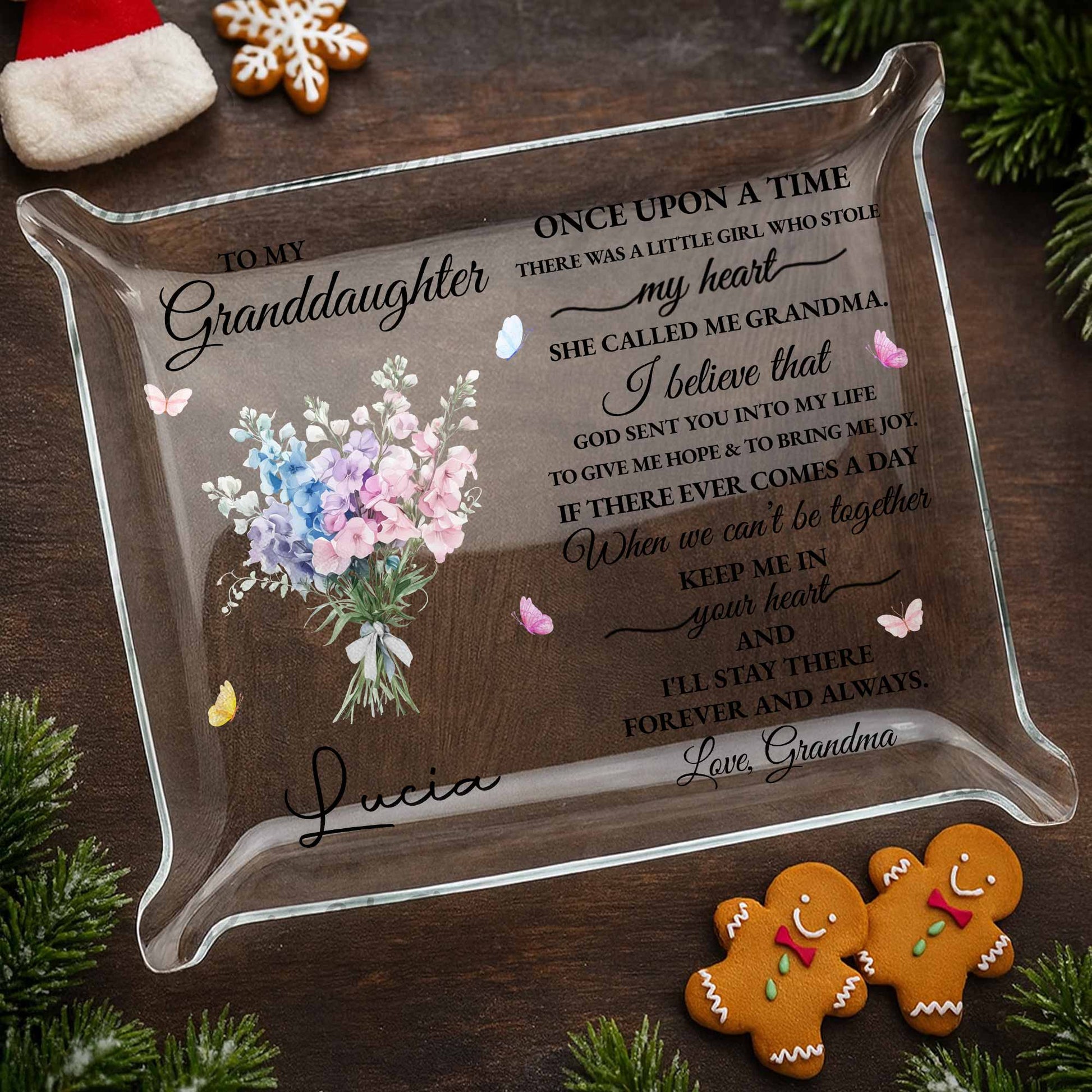 To My Granddaughter, Once Upon A Time, Flowers And Butterflies