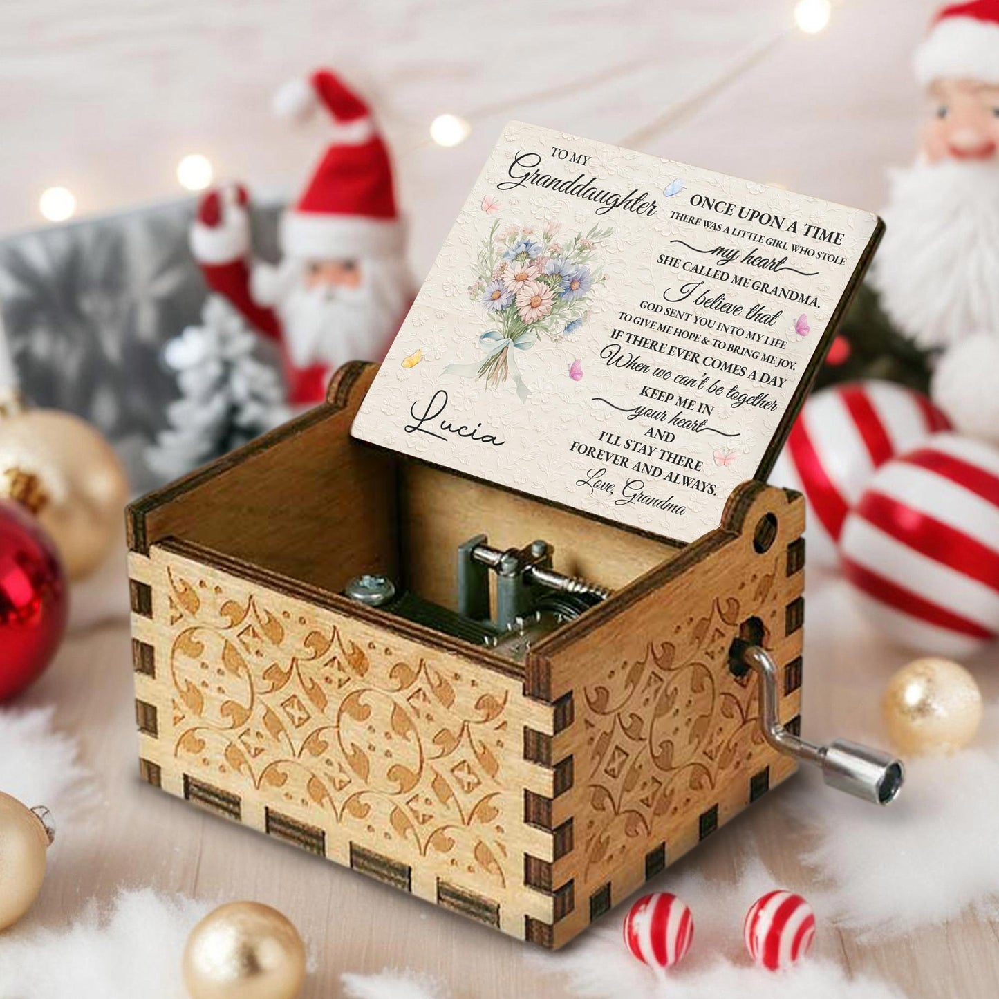 Once Upon A Time, Flowers And Ribbon Music Box