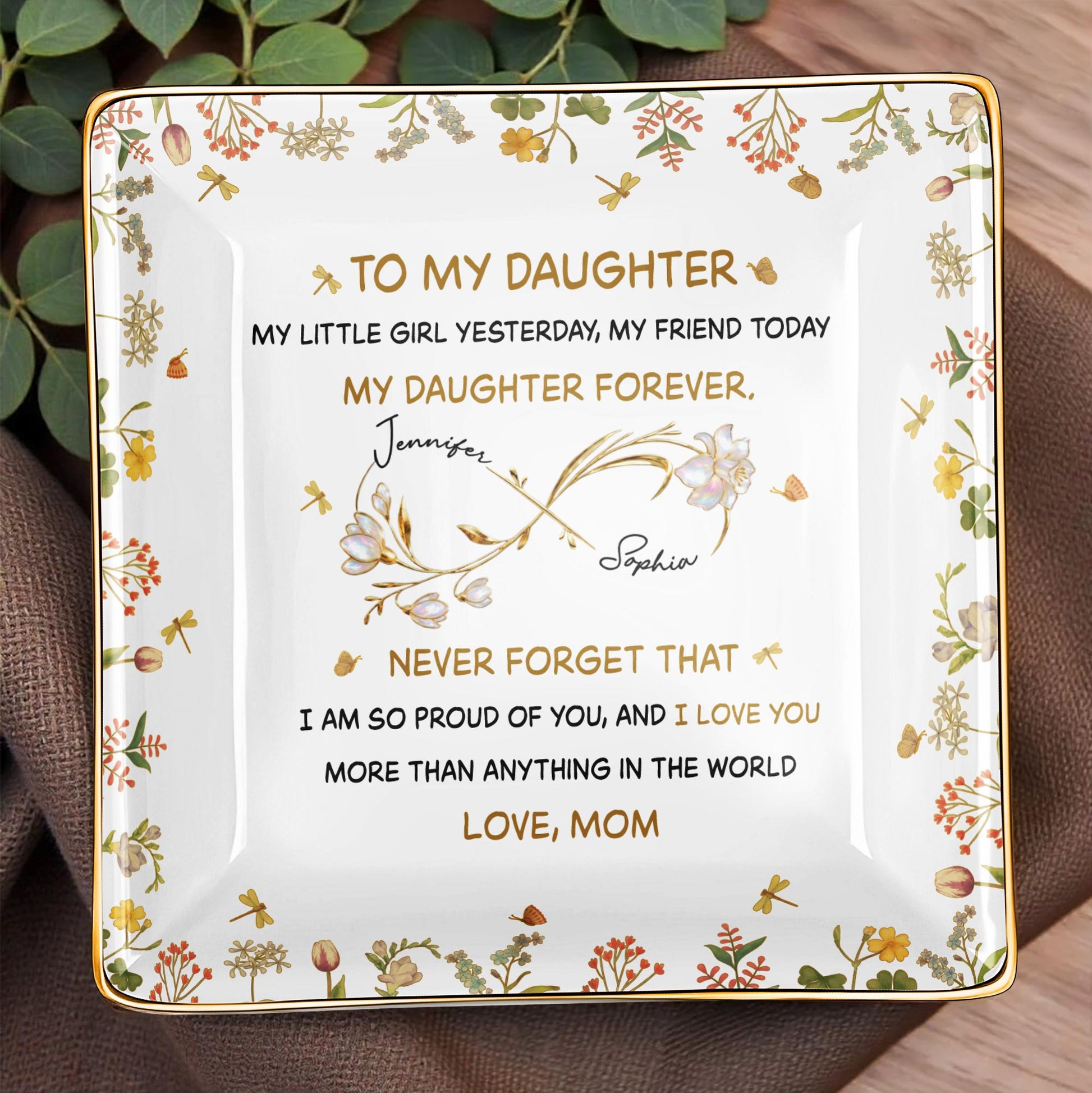 To My Daughter, My Little Girl Yesterday, Flowers Design