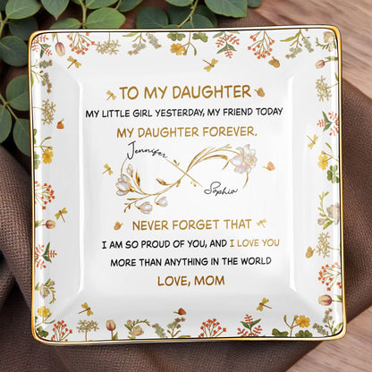 To My Daughter, My Little Girl Yesterday, Flowers Design