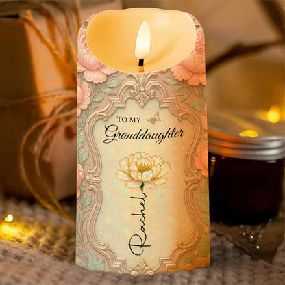 To My Granddaughter, Beautiful Floral Design