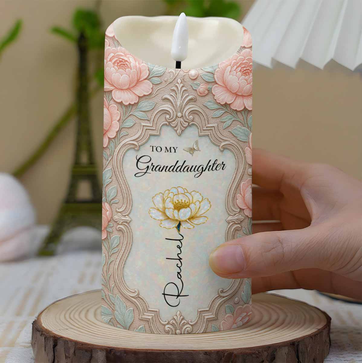 To My Granddaughter, Beautiful Floral Design