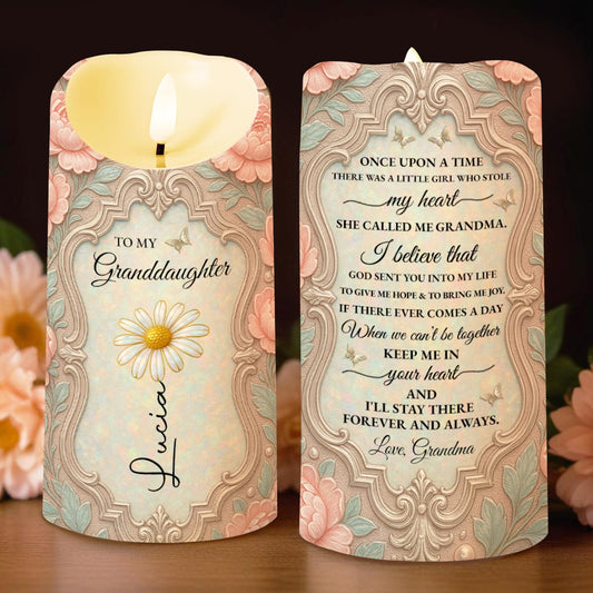 To My Granddaughter, Beautiful Floral Design