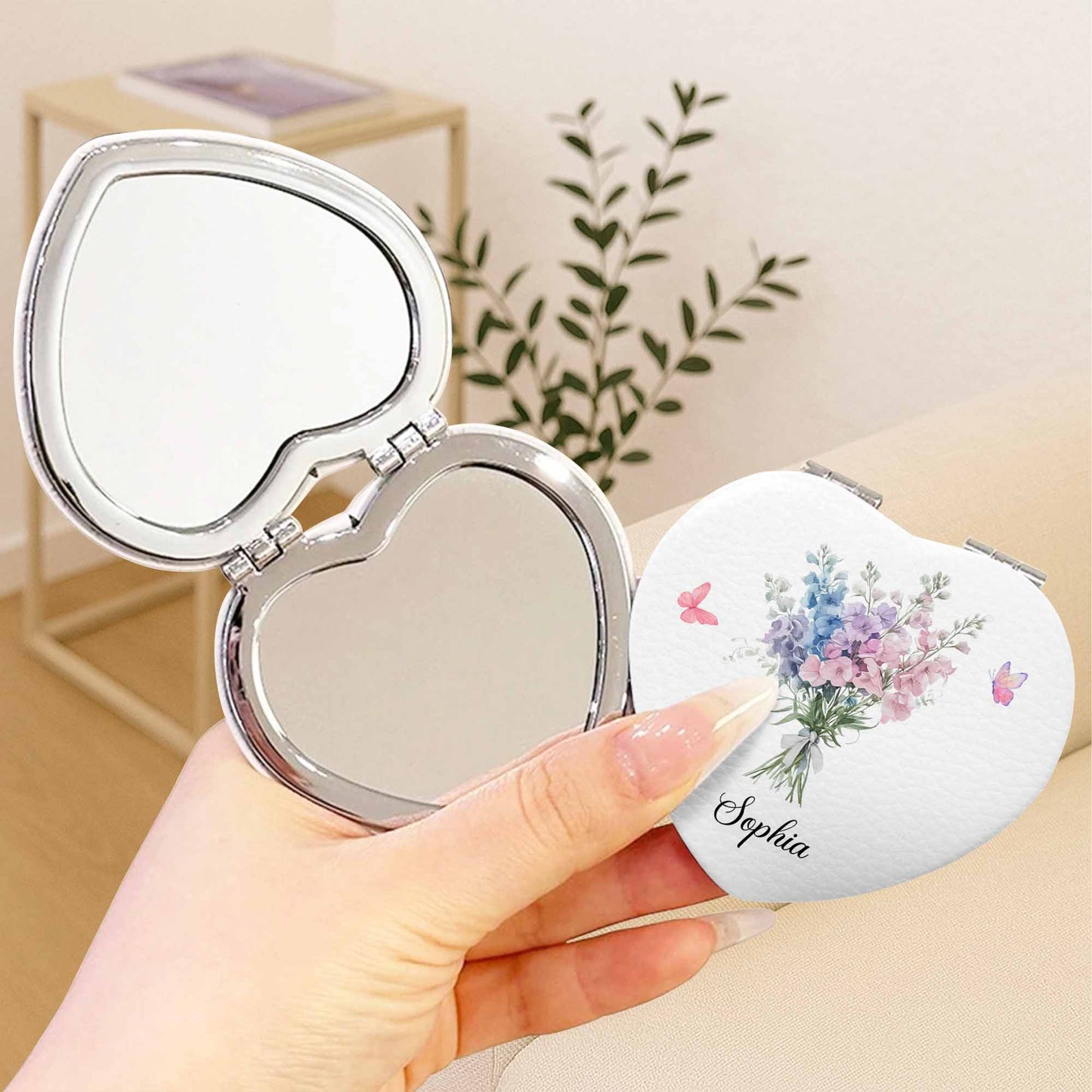 To My Granddaughter, Love Message With Flowers And Butterflies