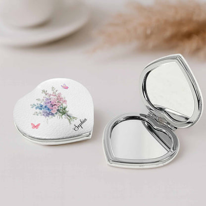 To My Granddaughter, Love Message With Flowers And Butterflies