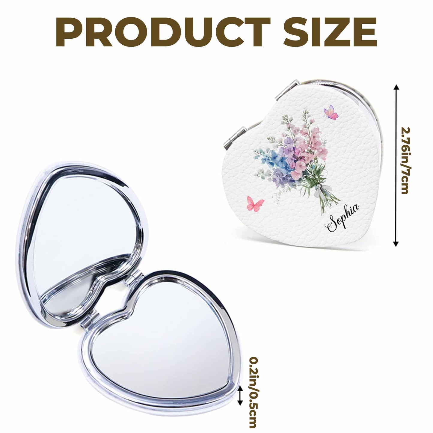 To My Granddaughter, Love Message With Flowers And Butterflies