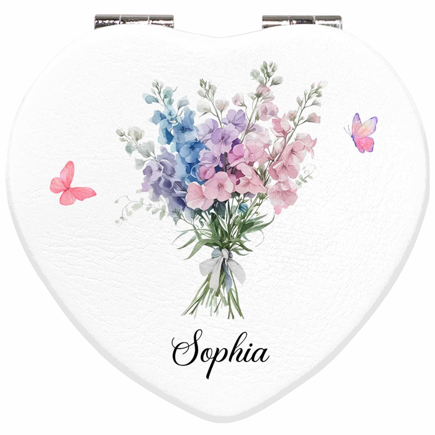 To My Granddaughter, Love Message With Flowers And Butterflies