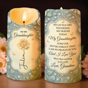 To My Granddaughter, Rose And Butterfly Design