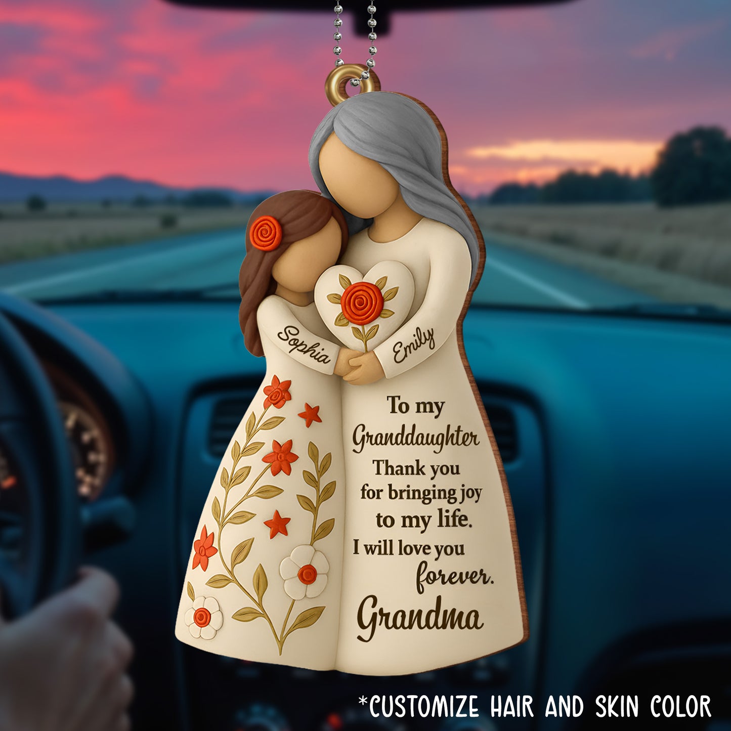 To My Granddaughter, Thank You For Bringing Joy, Flowers