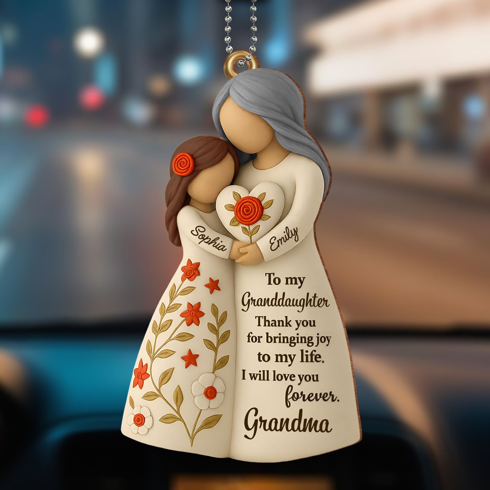 To My Granddaughter, Thank You For Bringing Joy, Flowers