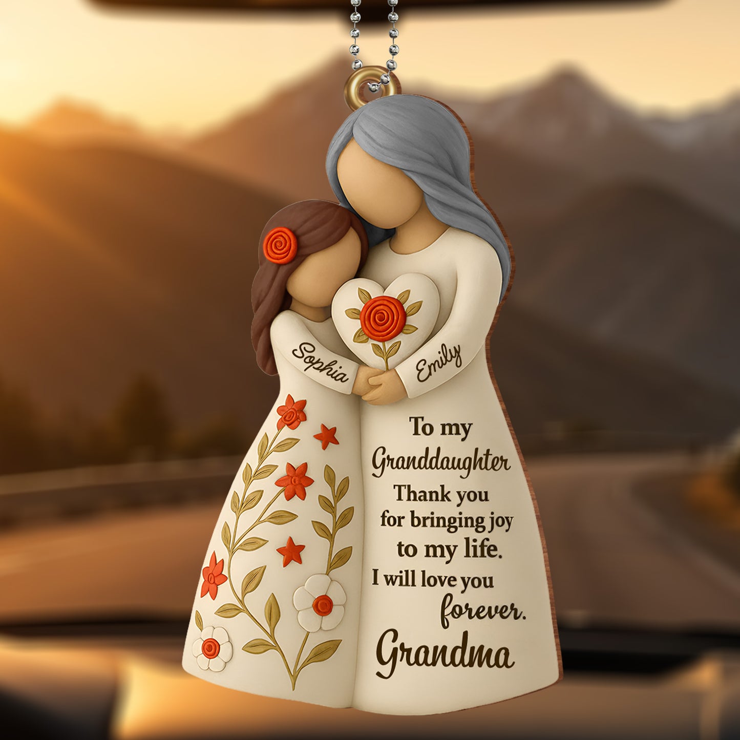 To My Granddaughter, Thank You For Bringing Joy, Flowers