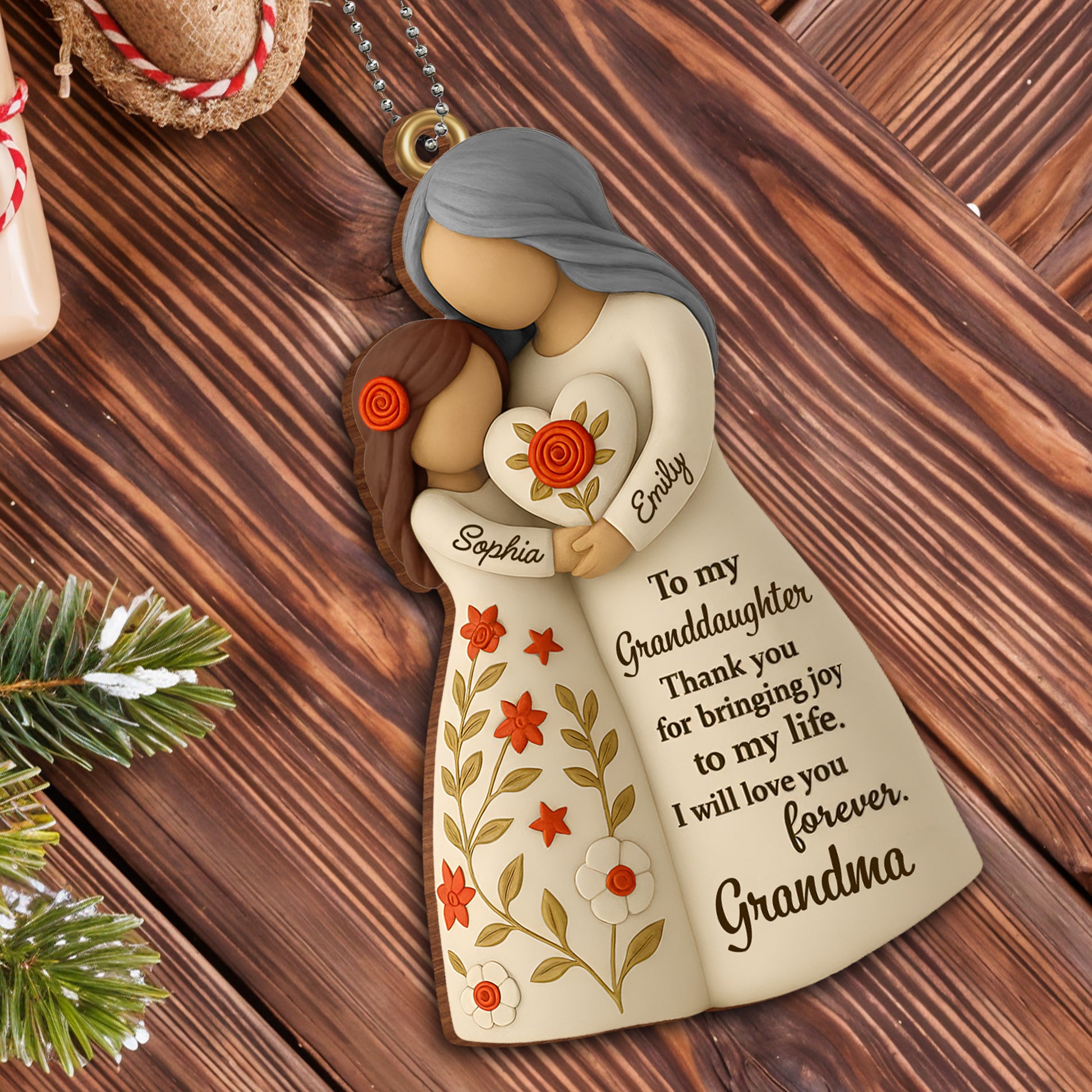 To My Granddaughter, Thank You For Bringing Joy, Flowers