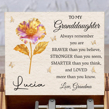 To My Granddaughter, Always Remember Bravery and Love