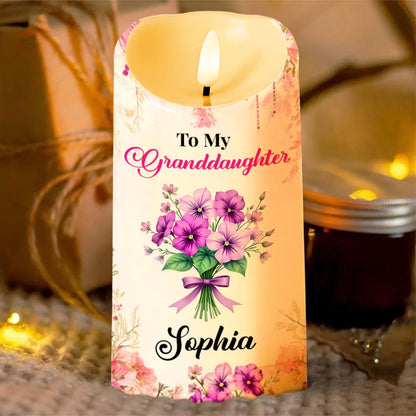 To My Granddaughter, Love And Floral Blessing