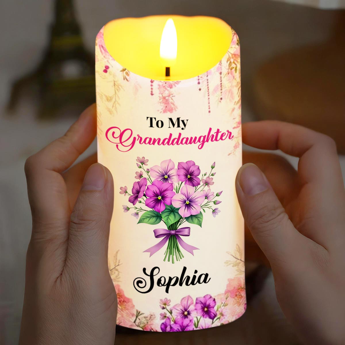 To My Granddaughter, Love And Floral Blessing