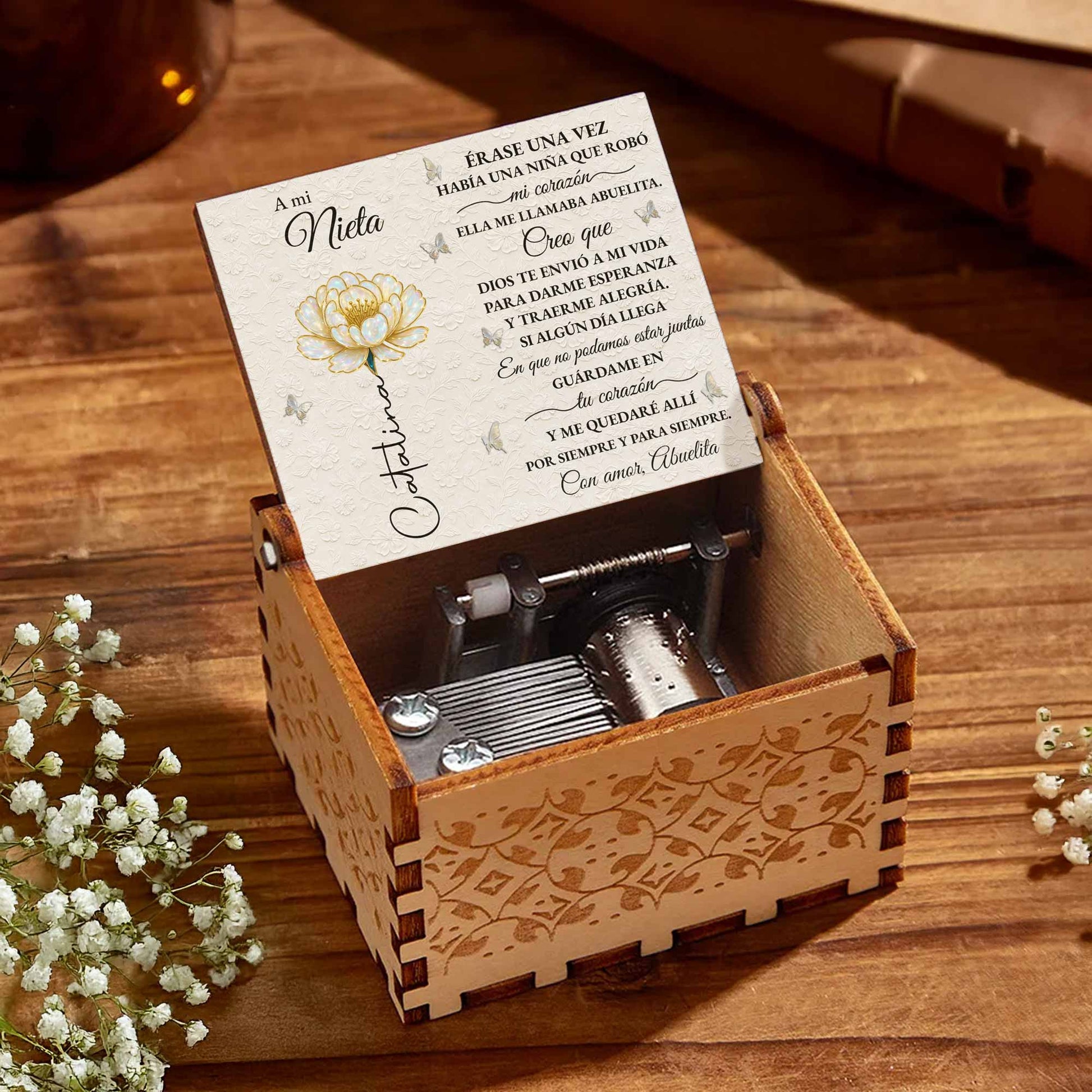 To My Granddaughter, Beautiful Floral Design