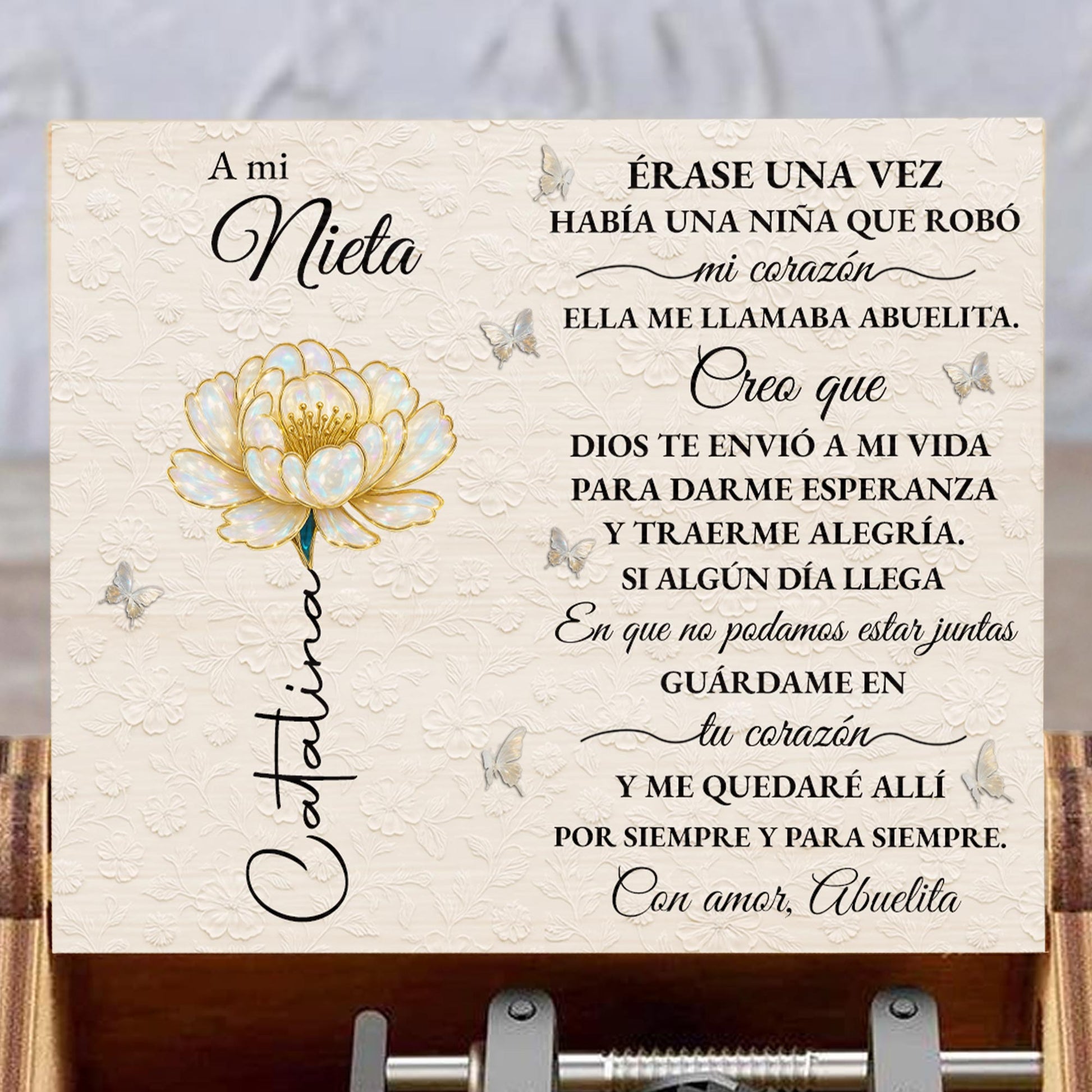 To My Granddaughter, Beautiful Floral Design