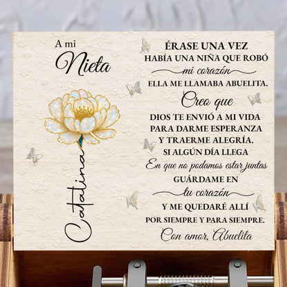 To My Granddaughter, Beautiful Floral Design