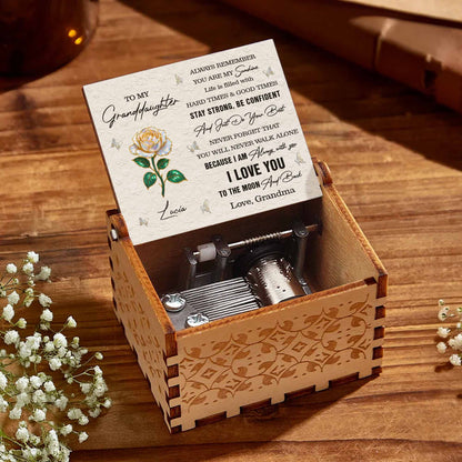 To My Granddaughter Rose And Butterflies Keepsake