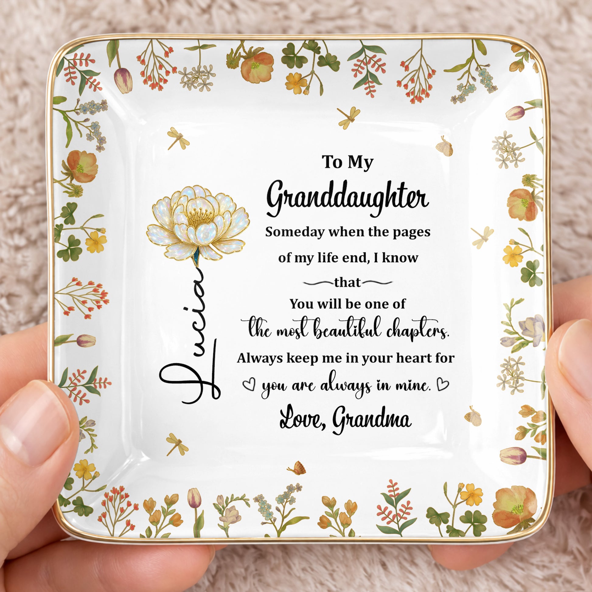 To My Granddaughter, Beautiful Life Chapters, Flowers