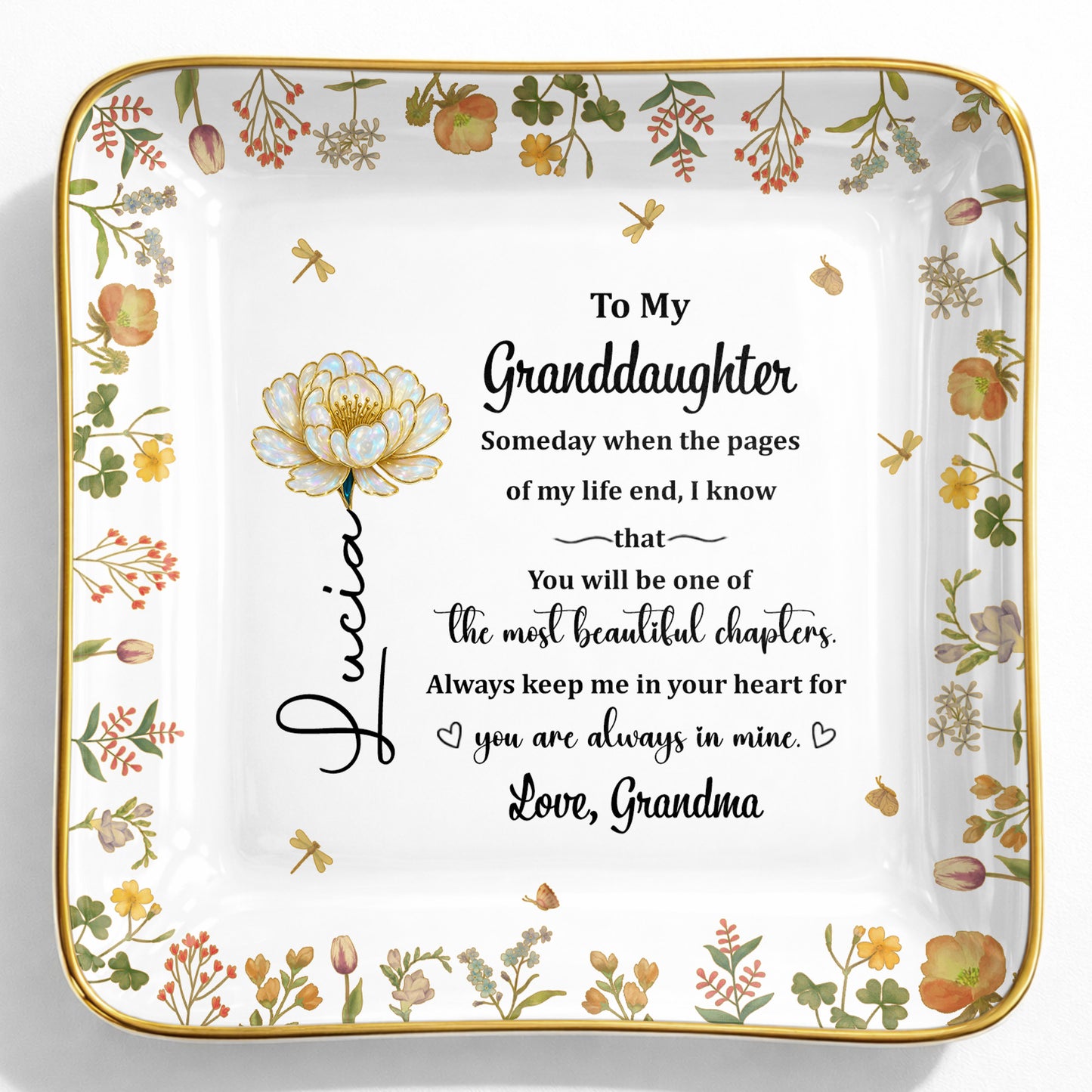 To My Granddaughter, Beautiful Life Chapters, Flowers