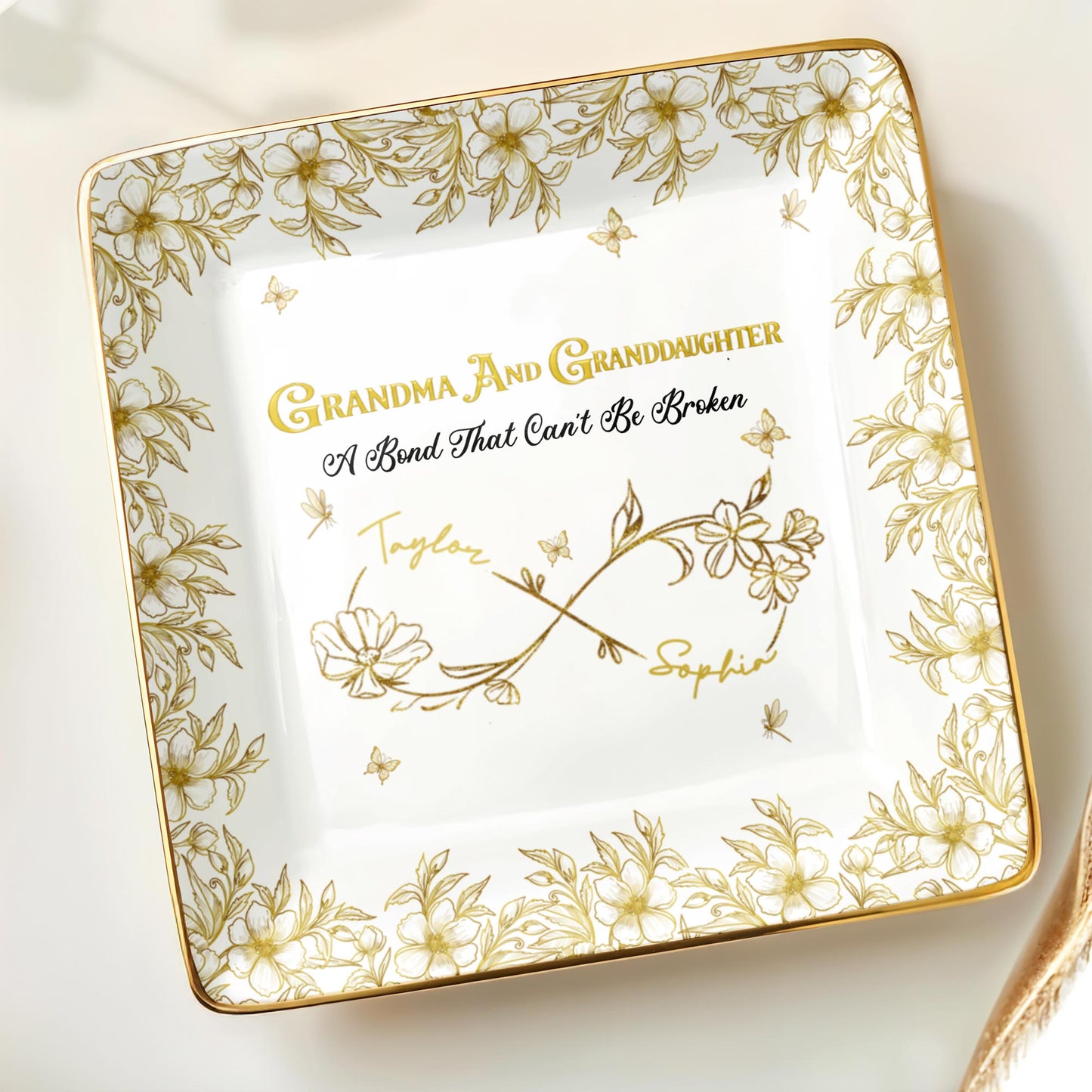 Grandma And Granddaughter, A Bond That Can't Be Broken, Flowers