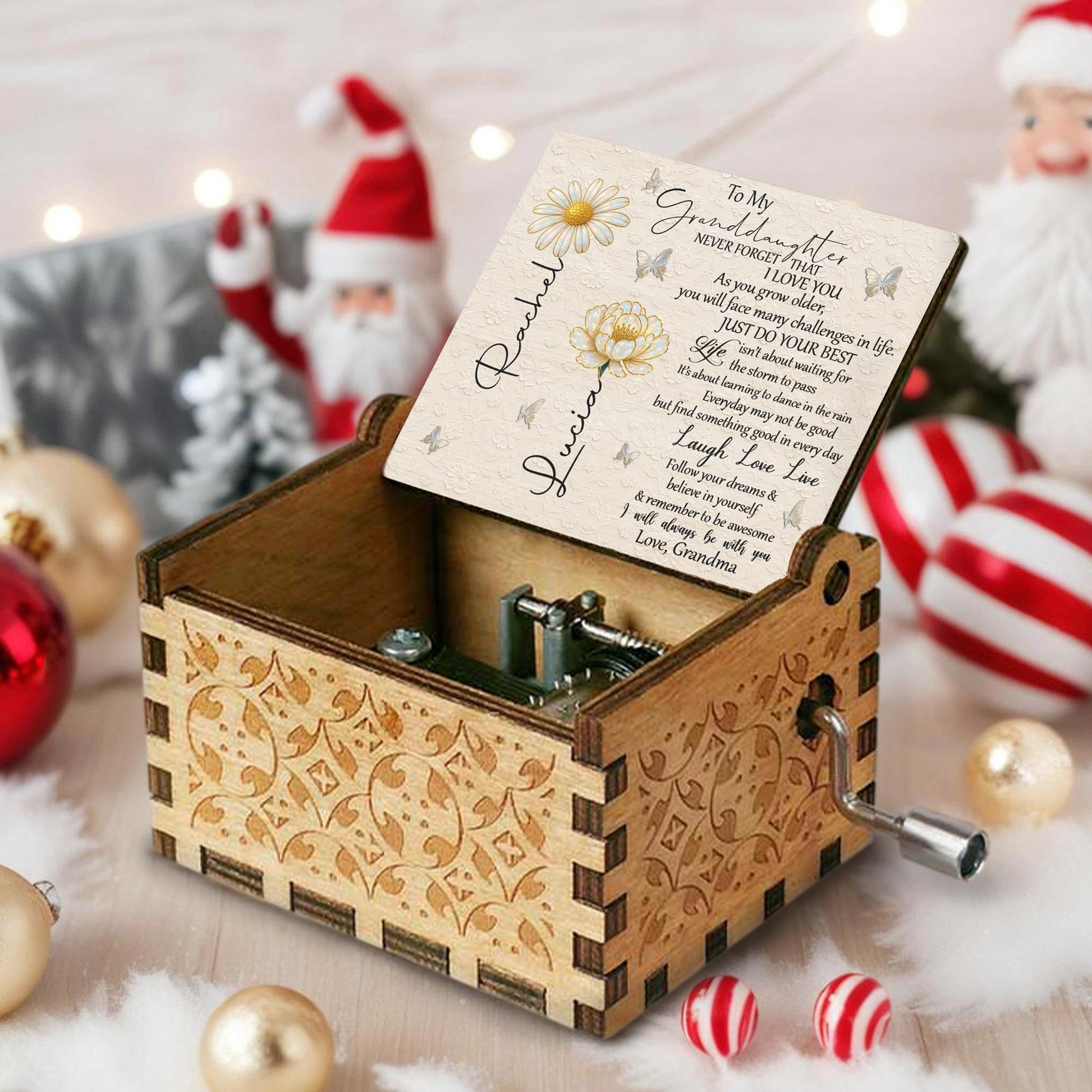 To My Granddaughter, Flowers And Butterflies