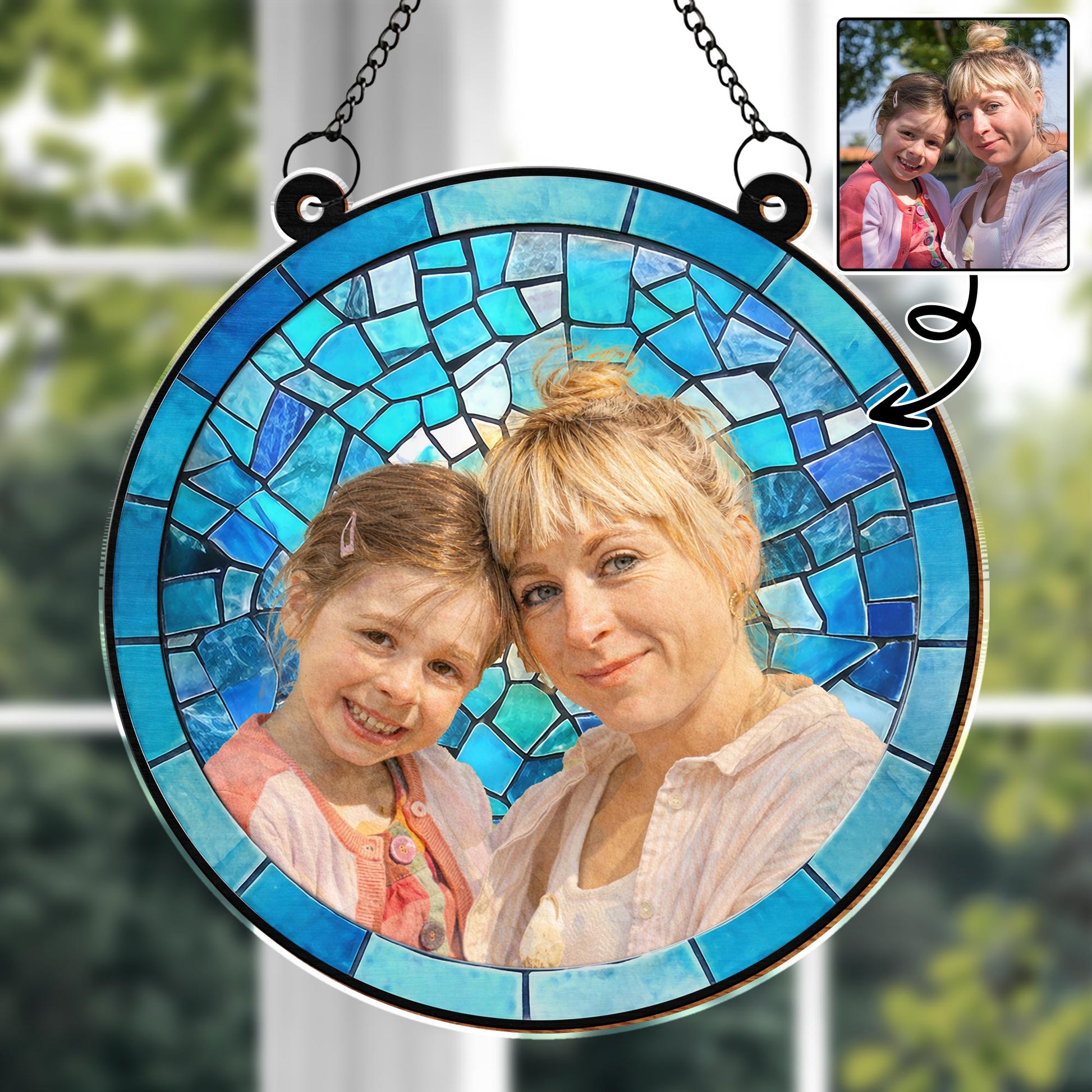 Timeless Bond Between Mother And Daughter Suncatcher