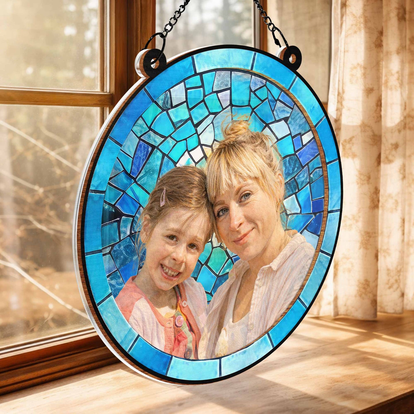 Timeless Bond Between Mother And Daughter Suncatcher
