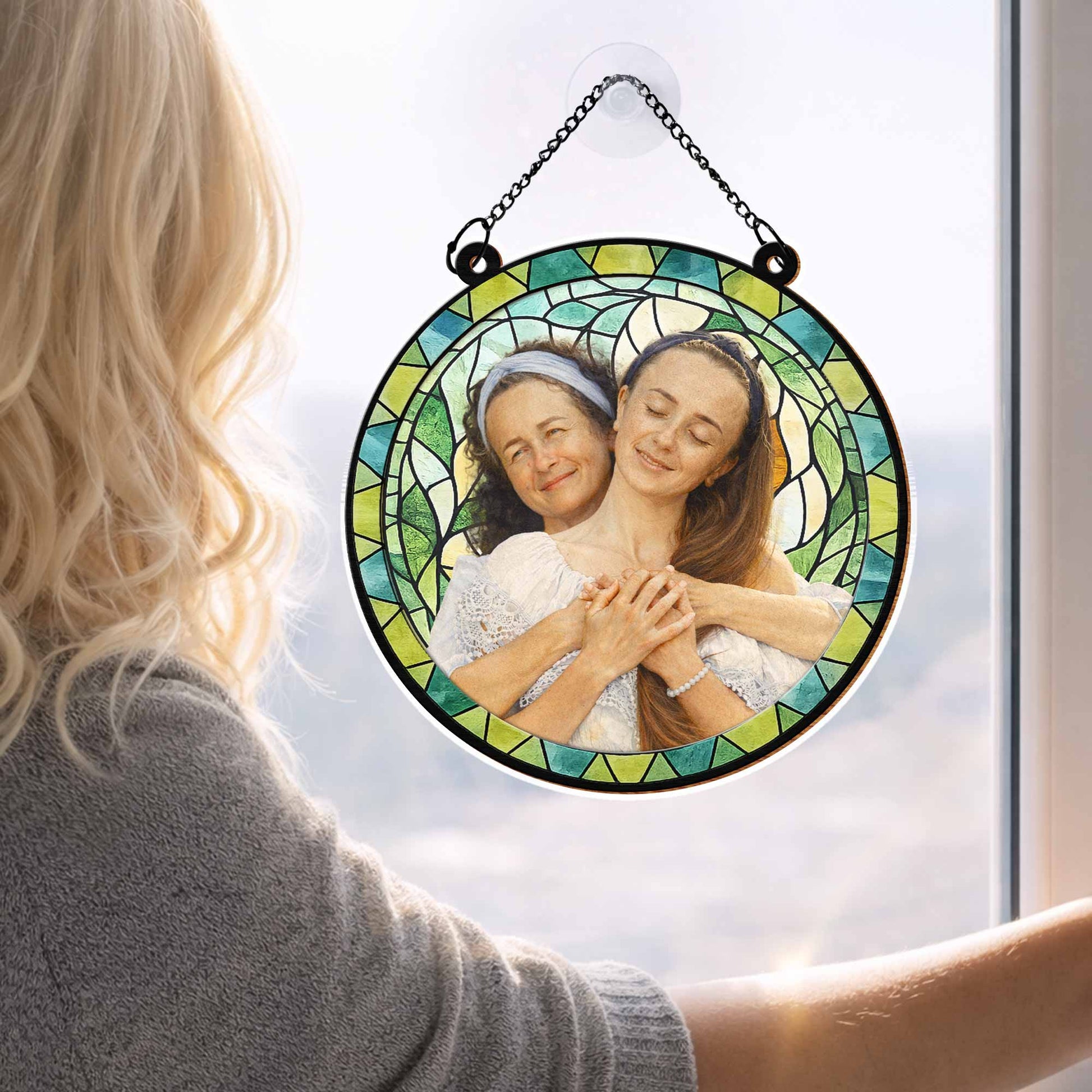 Timeless Bond Between Mother And Daughter Suncatcher