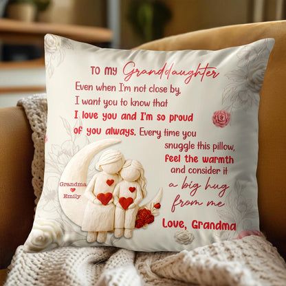 To My Granddaughter Feel The Warmth Moon And Roses